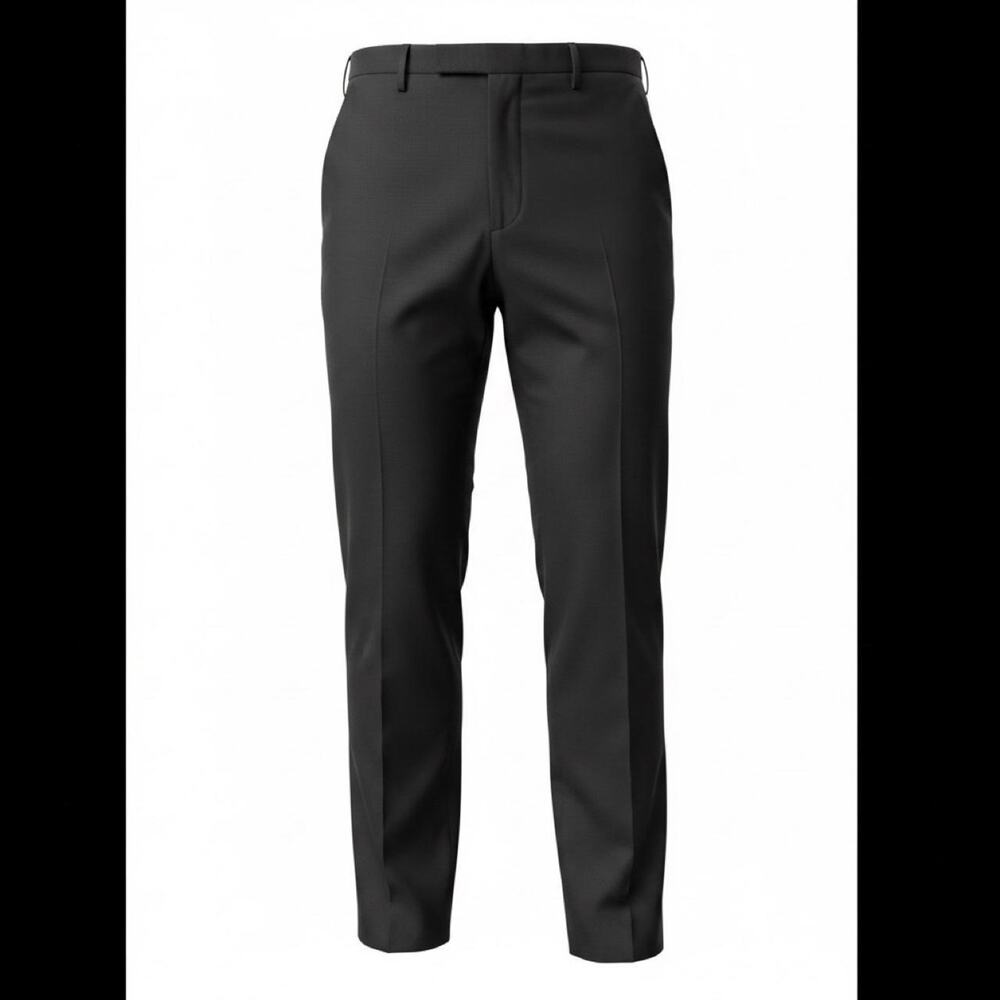 Nili Lotan Black Dress Pants Men’s Size 34 Made in USA Flat Front Trousers